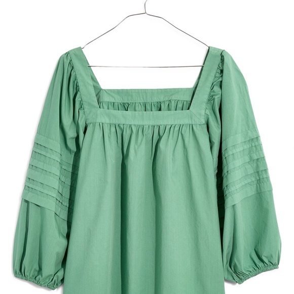 Madewell Tops - Madewell Square-Neck Pleat-Sleeve Top